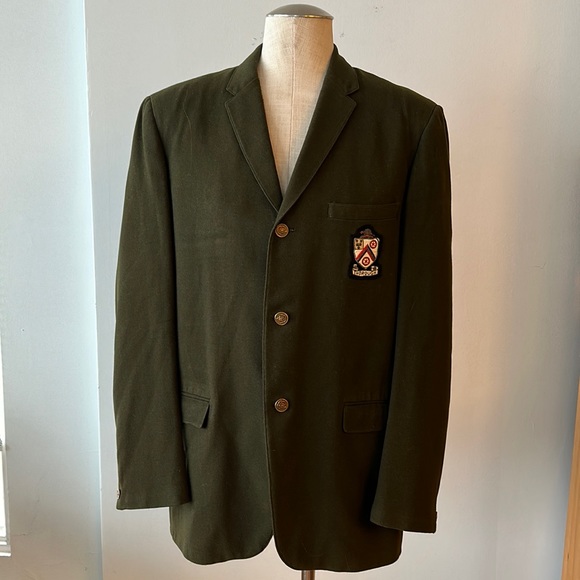 Vintage Men’s army green Thorough patched/crested jacket . - Picture 2 of 9